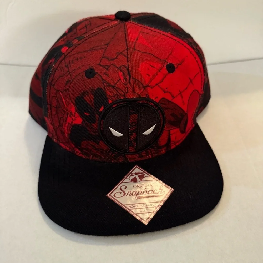 Marvel Deadpool Red Tonal Snapback Hat
